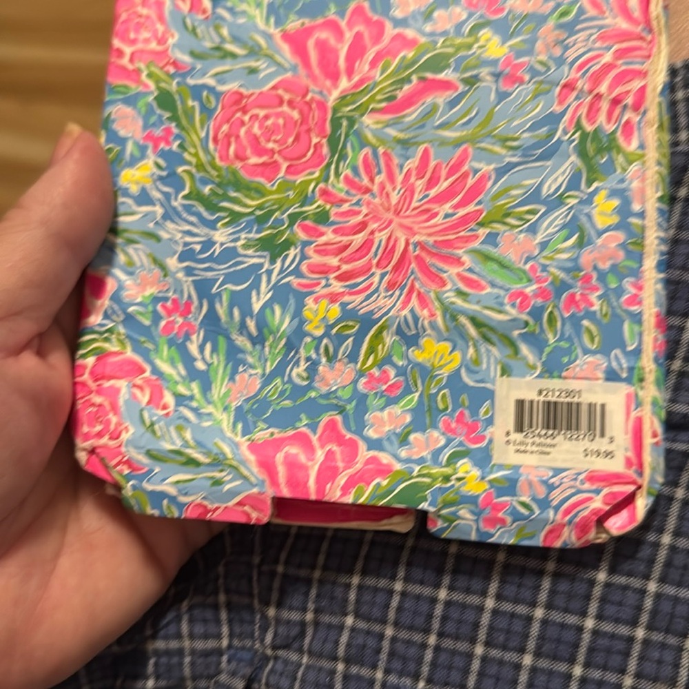 Lilly Pulitzer Pink and Blue Floral Notebook